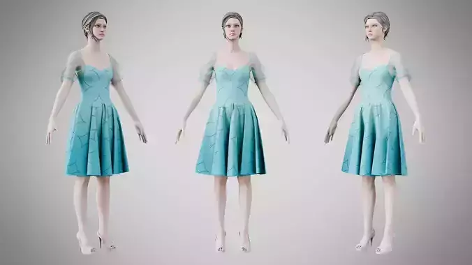 Dress 09 Tickle Me Pink With Design