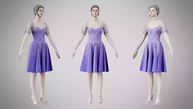 Dress 09 Ultra Red With Design