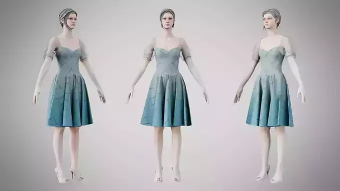 Dress 09 Yankees Blue With Design