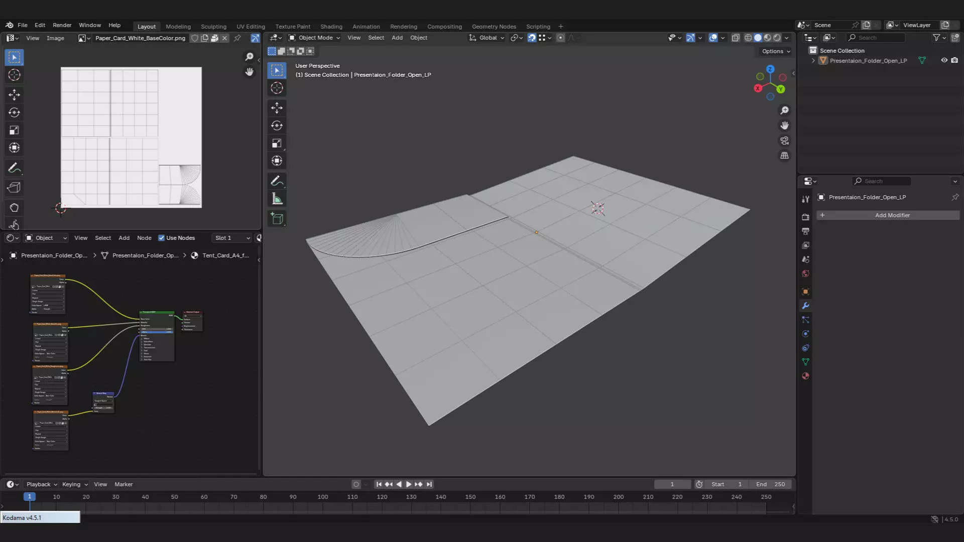 Presentation folder mockup 3d model for brand 3D model_3