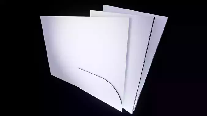 Presentation folder mockup 3d model for brand 3D model Presentation folder mockup 3d model for brand 3D model