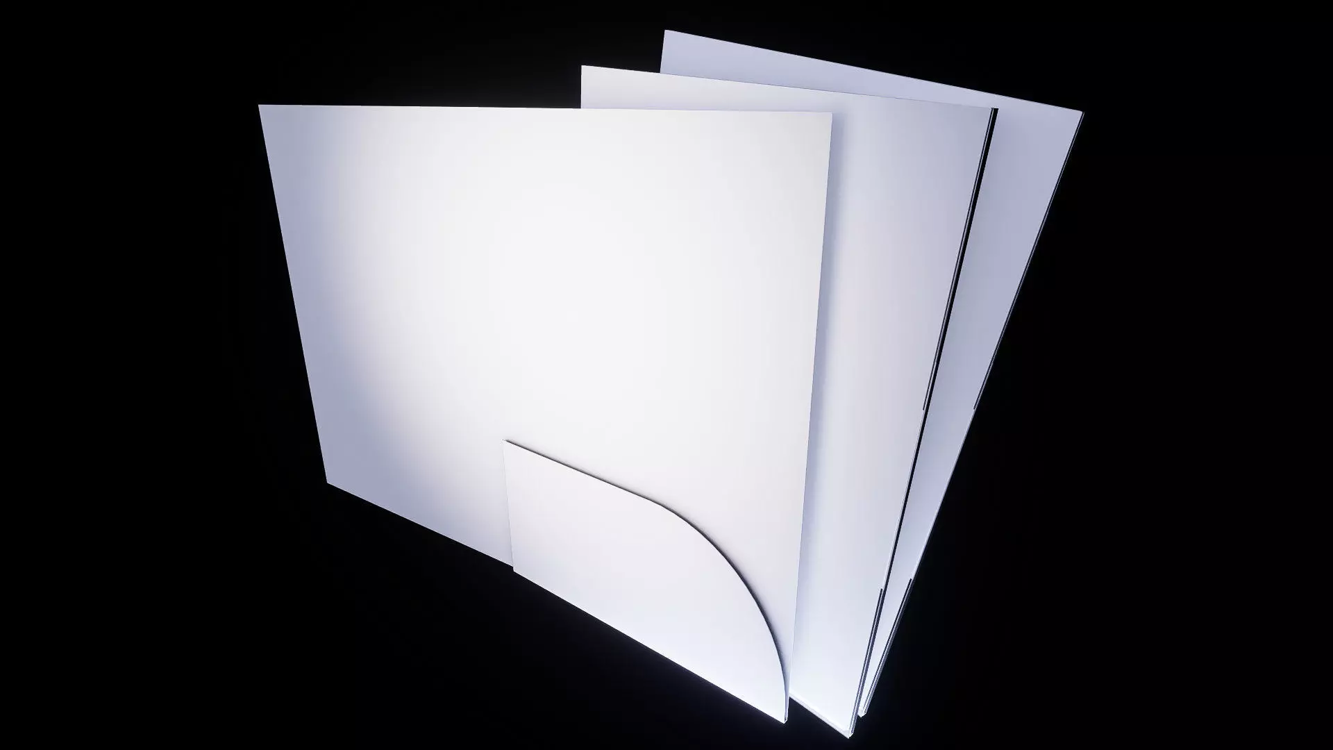 Presentation folder mockup 3d model for brand 3D model_0