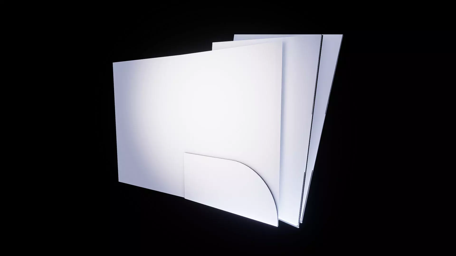 Presentation folder mockup 3d model for brand 3D model_1