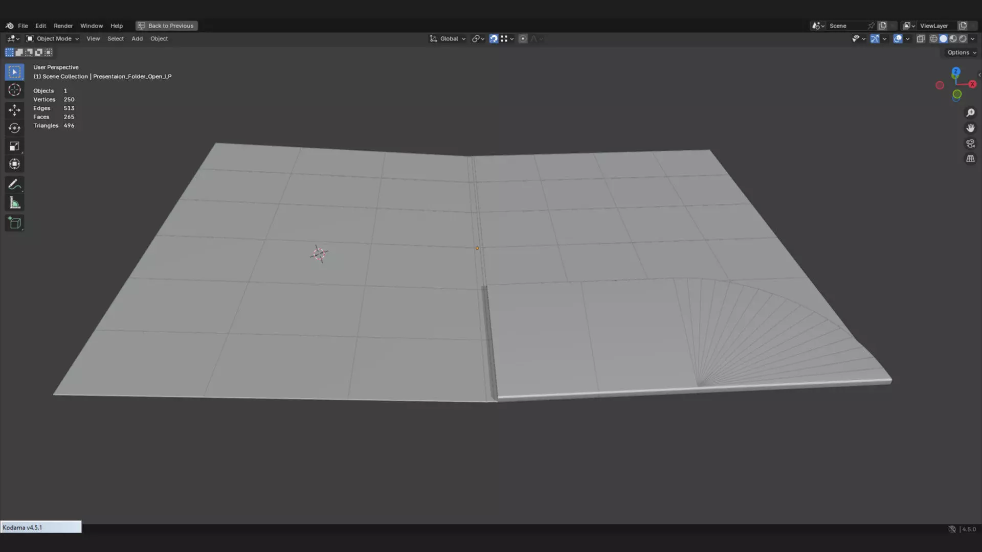 Presentation folder mockup 3d model for brand 3D model_7