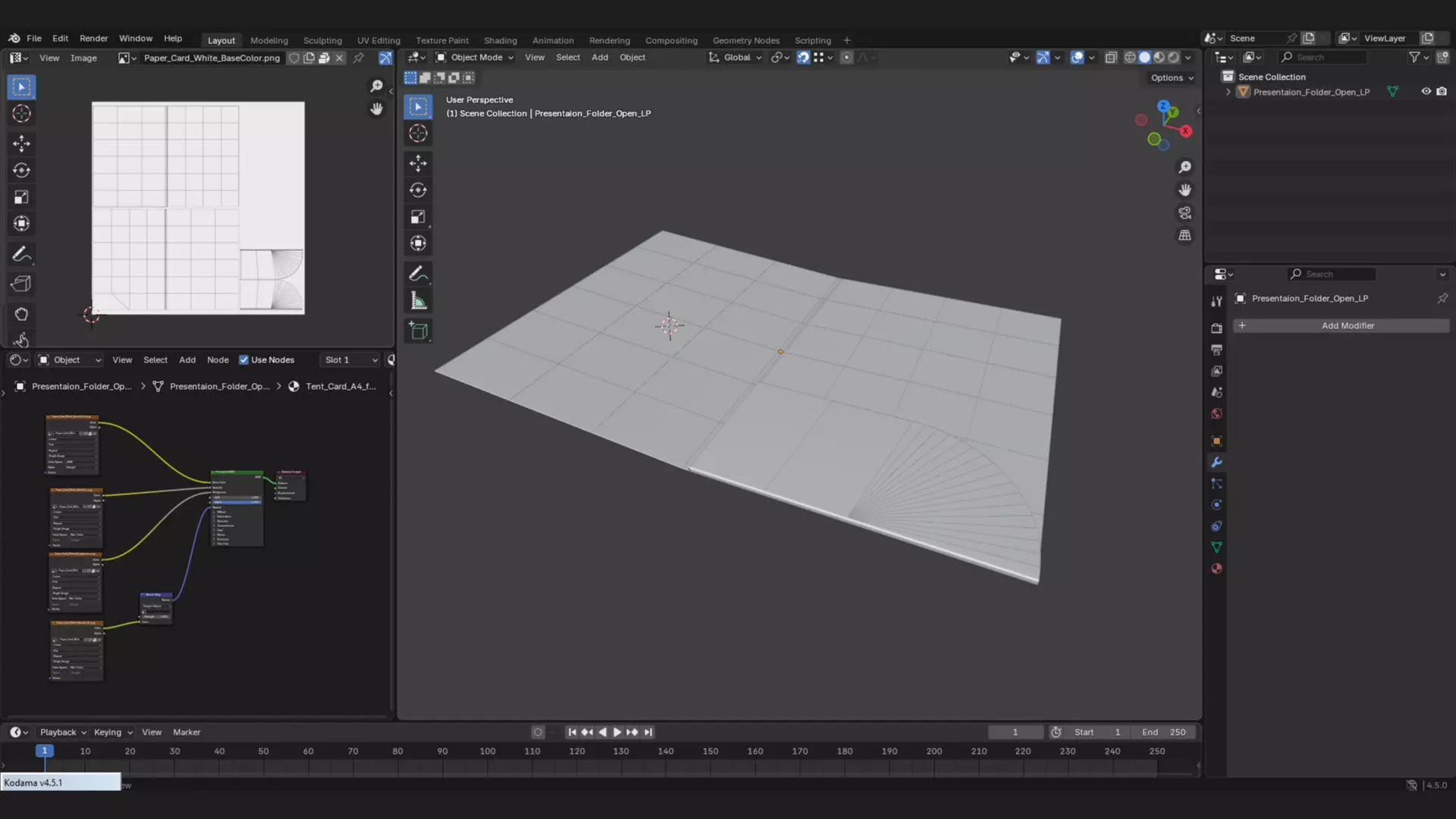 Presentation folder mockup 3d model for brand 3D model_2