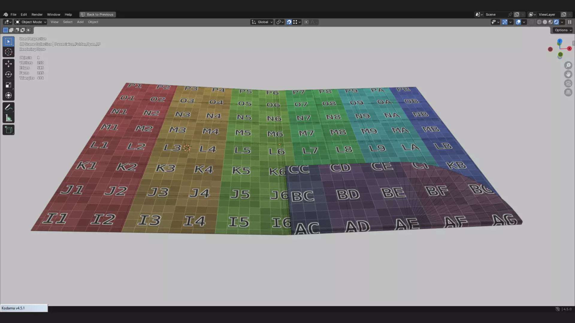 Presentation folder mockup 3d model for brand 3D model_6