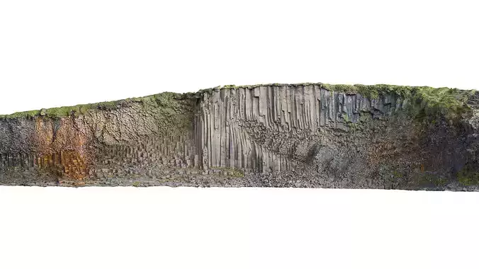 Basalt Cliff Rock Scan F