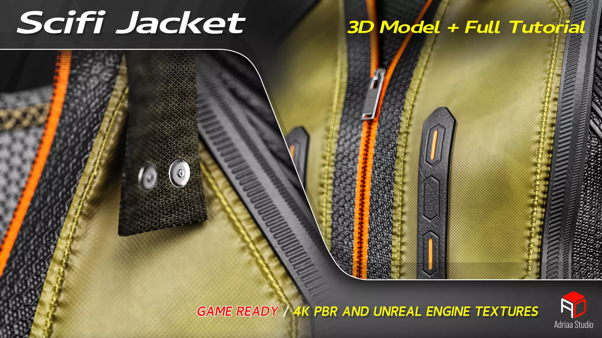 Scifi Jacket 3D Model Low-poly 3D model_6