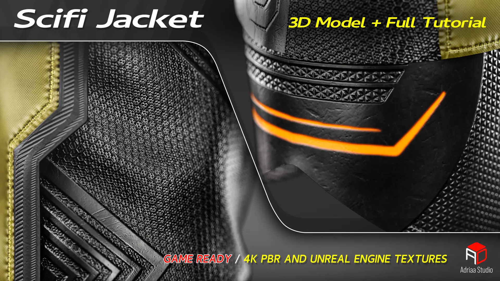 Scifi Jacket 3D Model Low-poly 3D model_5