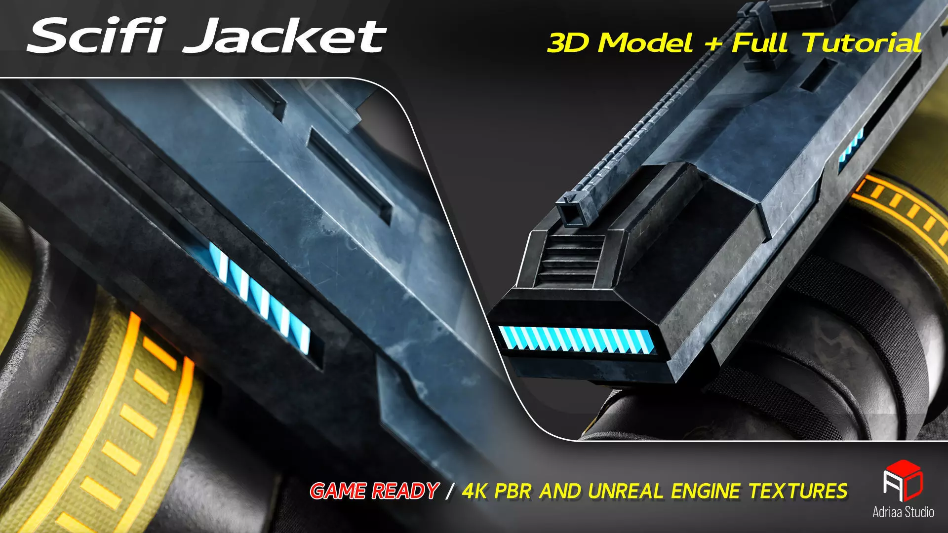Scifi Jacket 3D Model Low-poly 3D model_4