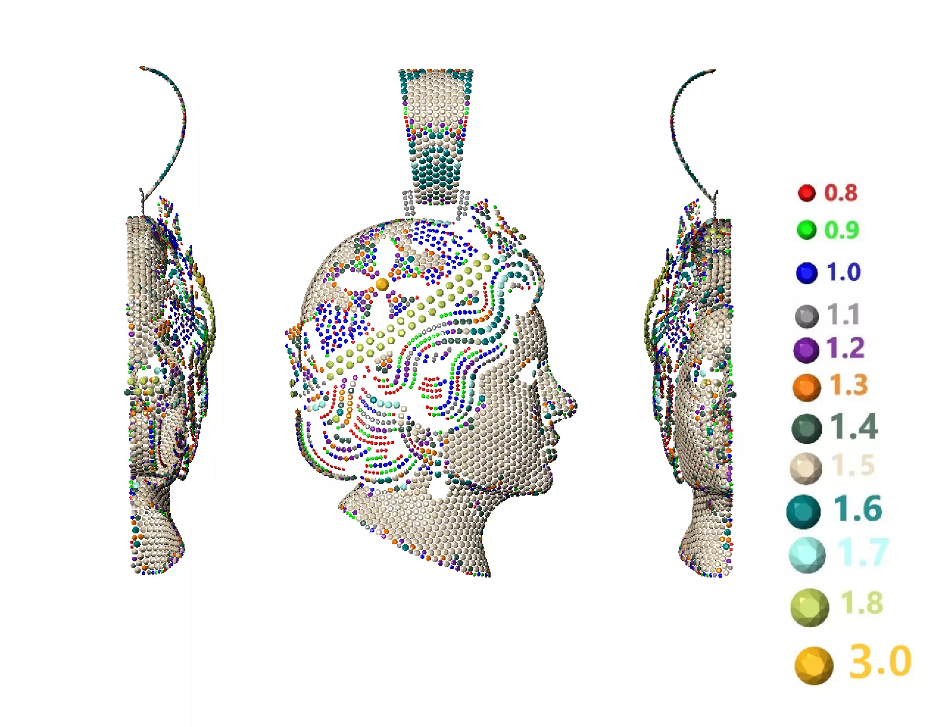 Queen Elizabeth Pendant  3D print model 3D print model_14