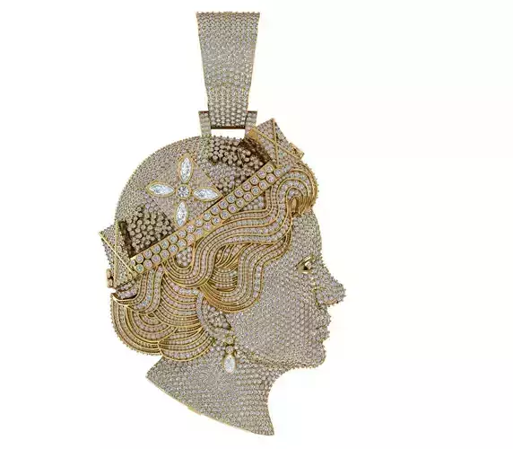 Queen Elizabeth Pendant  3D print model