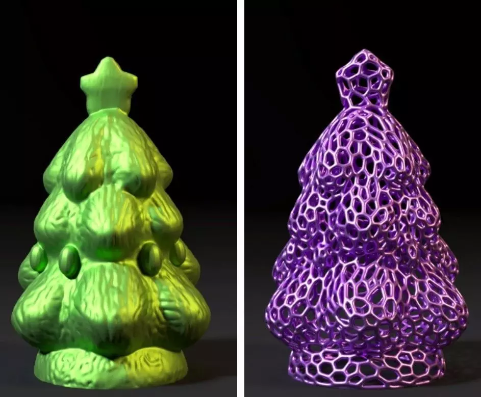 Christmas tree 3D print model_0
