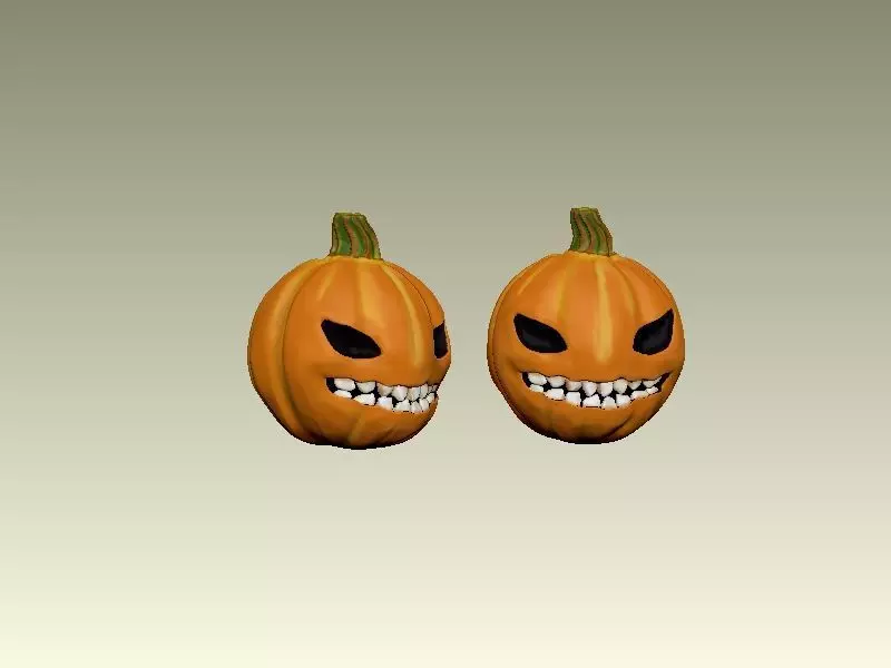 pumpkin halloween 3D print model_0