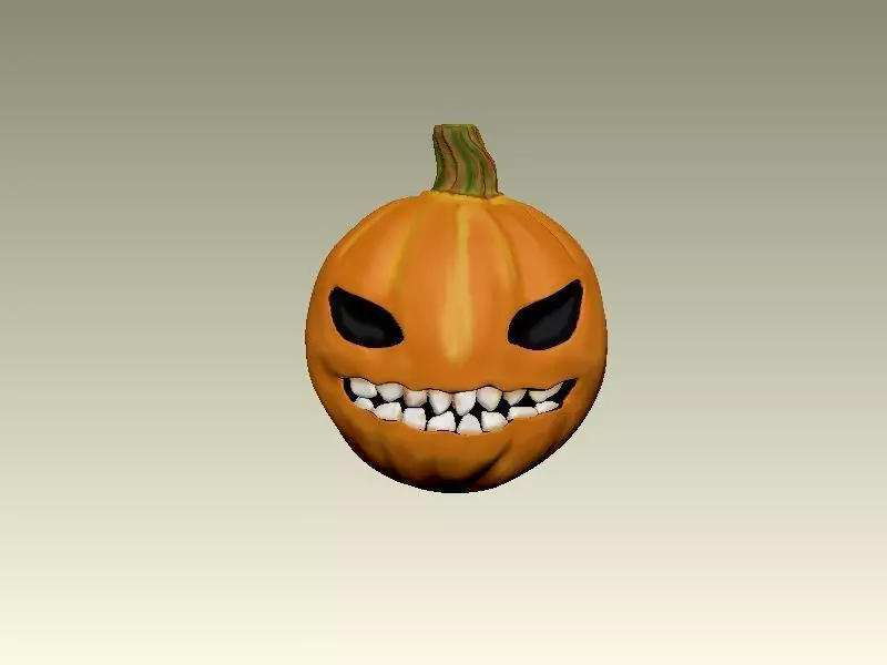 pumpkin halloween 3D print model_7