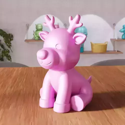 Christmas Reindeer Decor - 480 3D print model Christmas Reindeer Decor - 480 3D print model