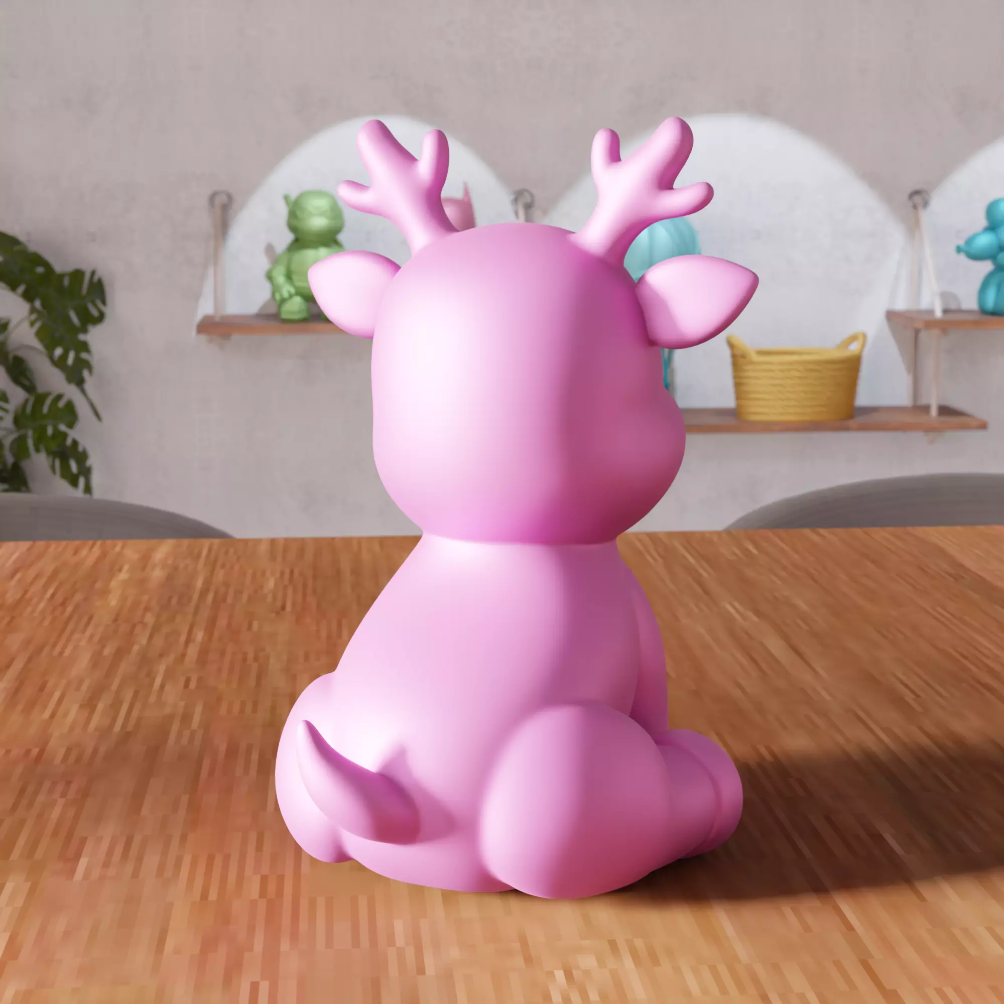 Christmas Reindeer Decor - 480 3D print model_2