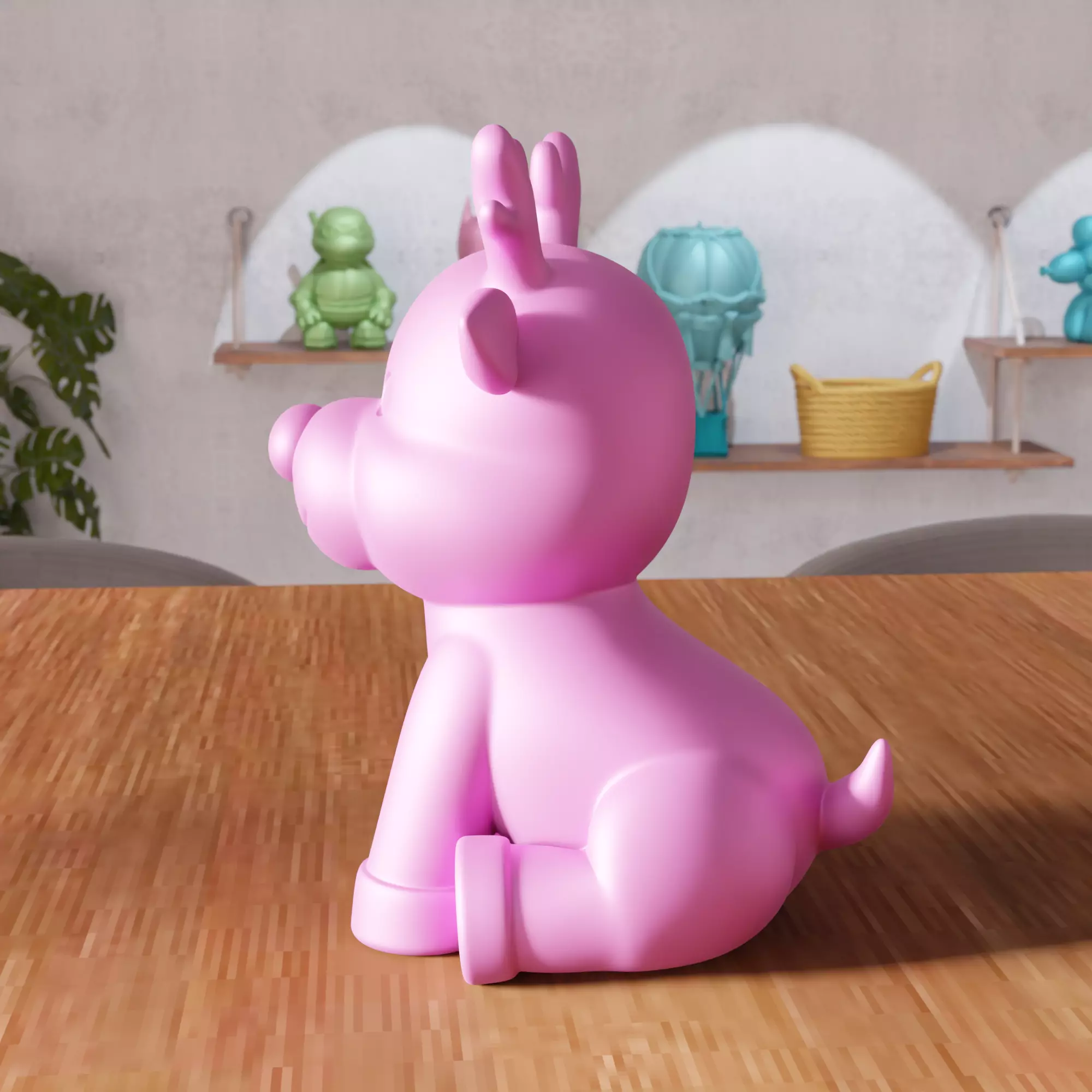 Christmas Reindeer Decor - 480 3D print model_1