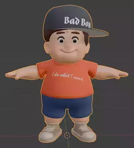 Pixar Style 3D Cartoon Boy Character UV Ready 3D model