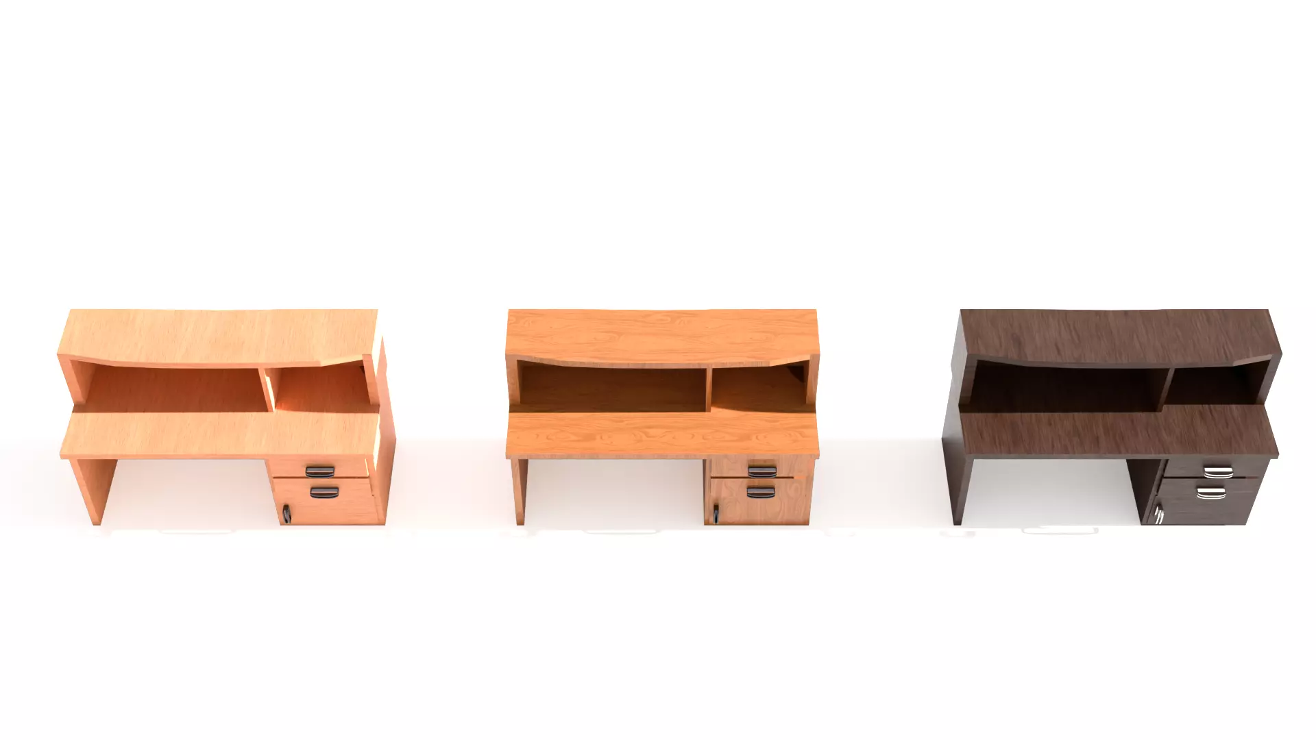 Study Table 1 Low-poly 3D model_3