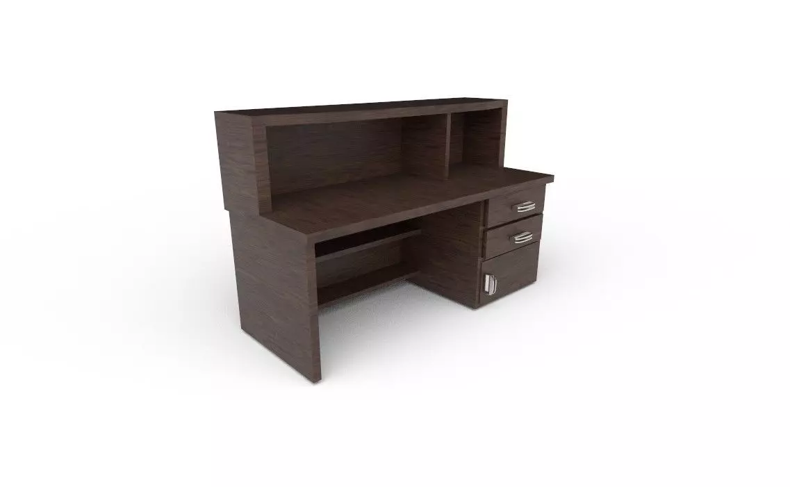 Study Table 1 Low-poly 3D model_14