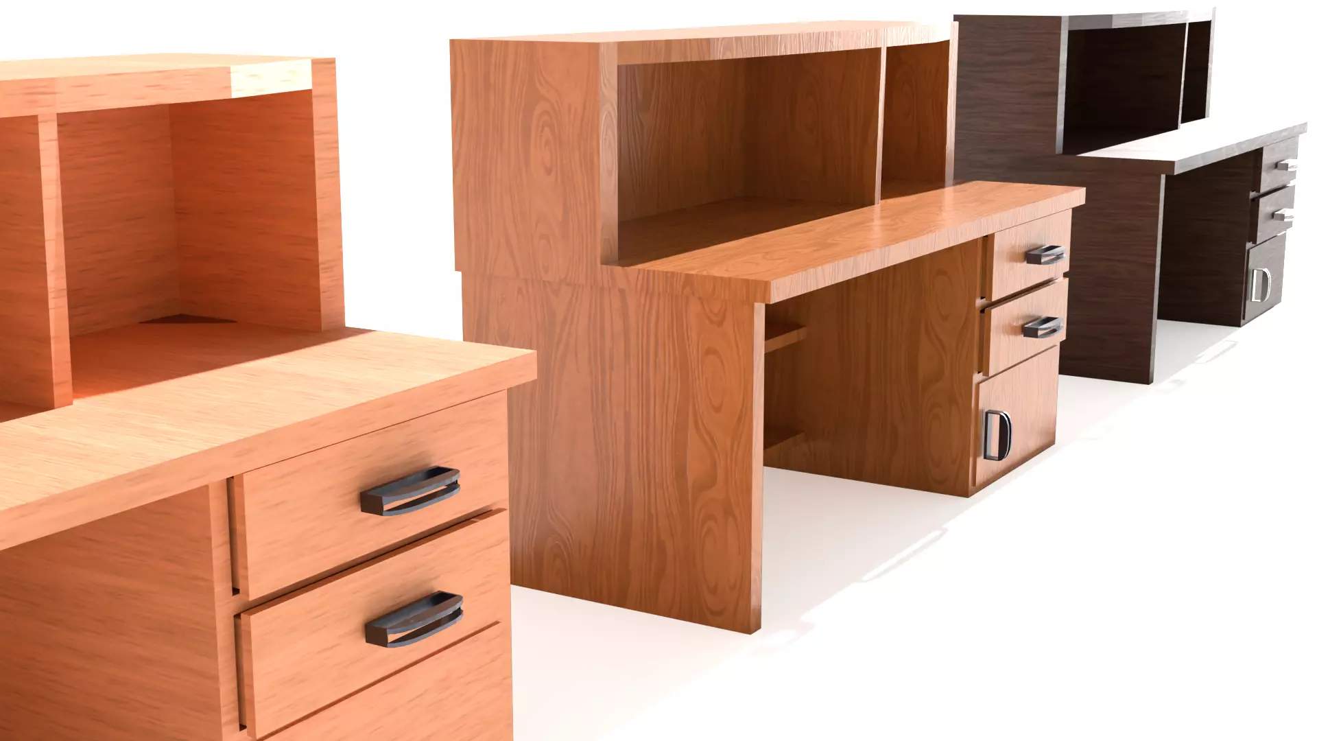 Study Table 1 Low-poly 3D model_5