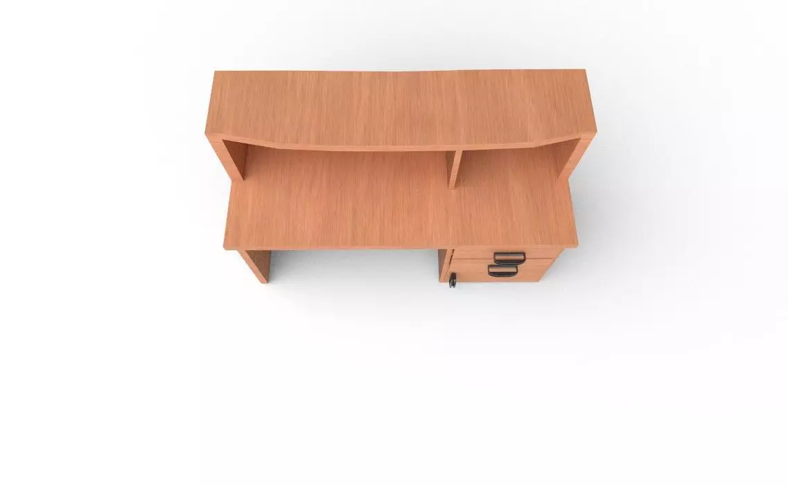 Study Table 1 Low-poly 3D model_11