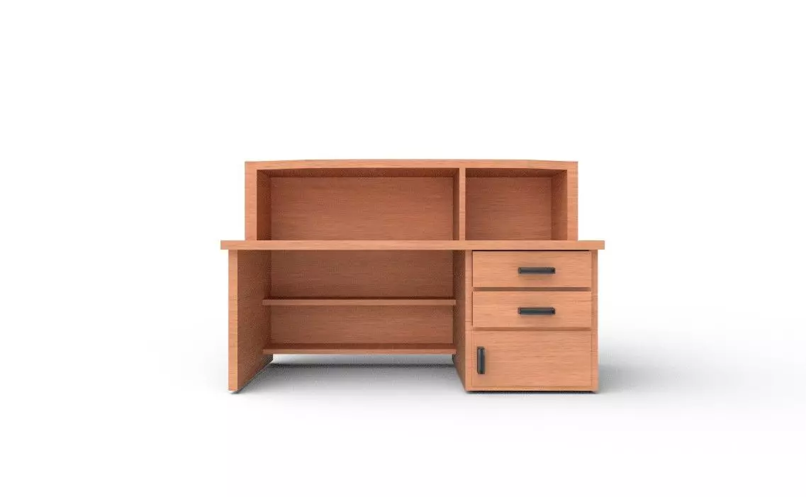 Study Table 1 Low-poly 3D model_12