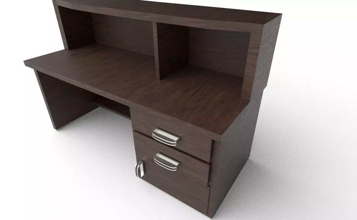 Study Table 1 Low-poly 3D model_15