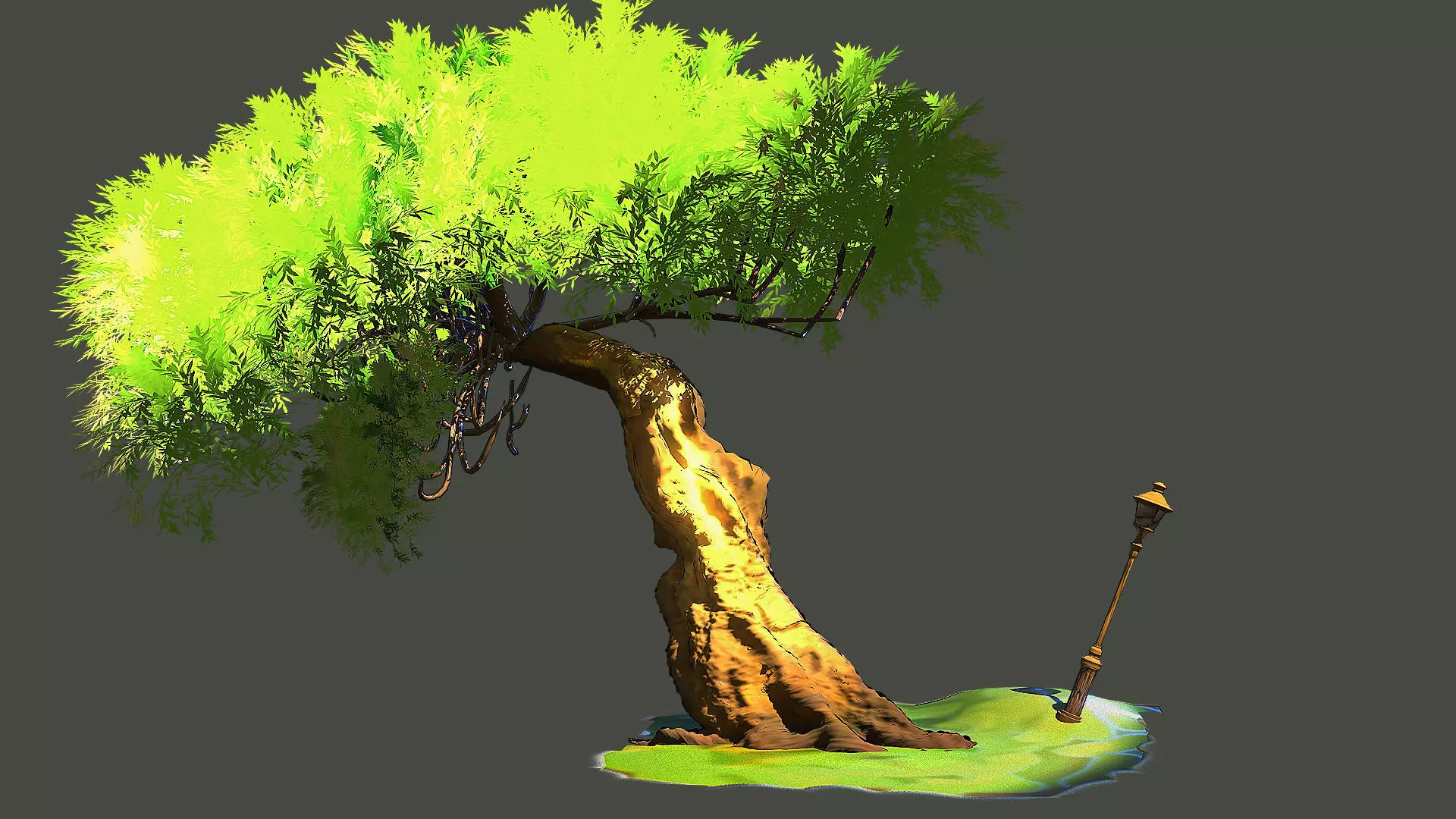 Stylized Tree 3D model_0