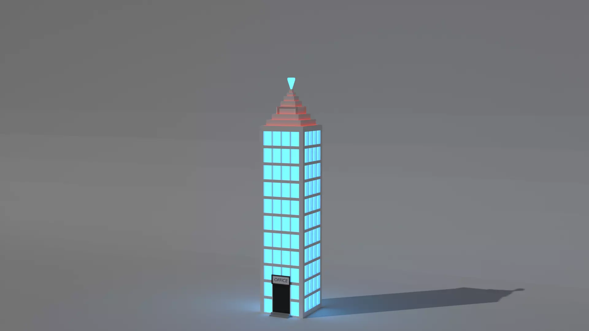 Low Poly Stylized City Buildings Pack 5 Models Game Ready Assets Low-poly 3D model_6