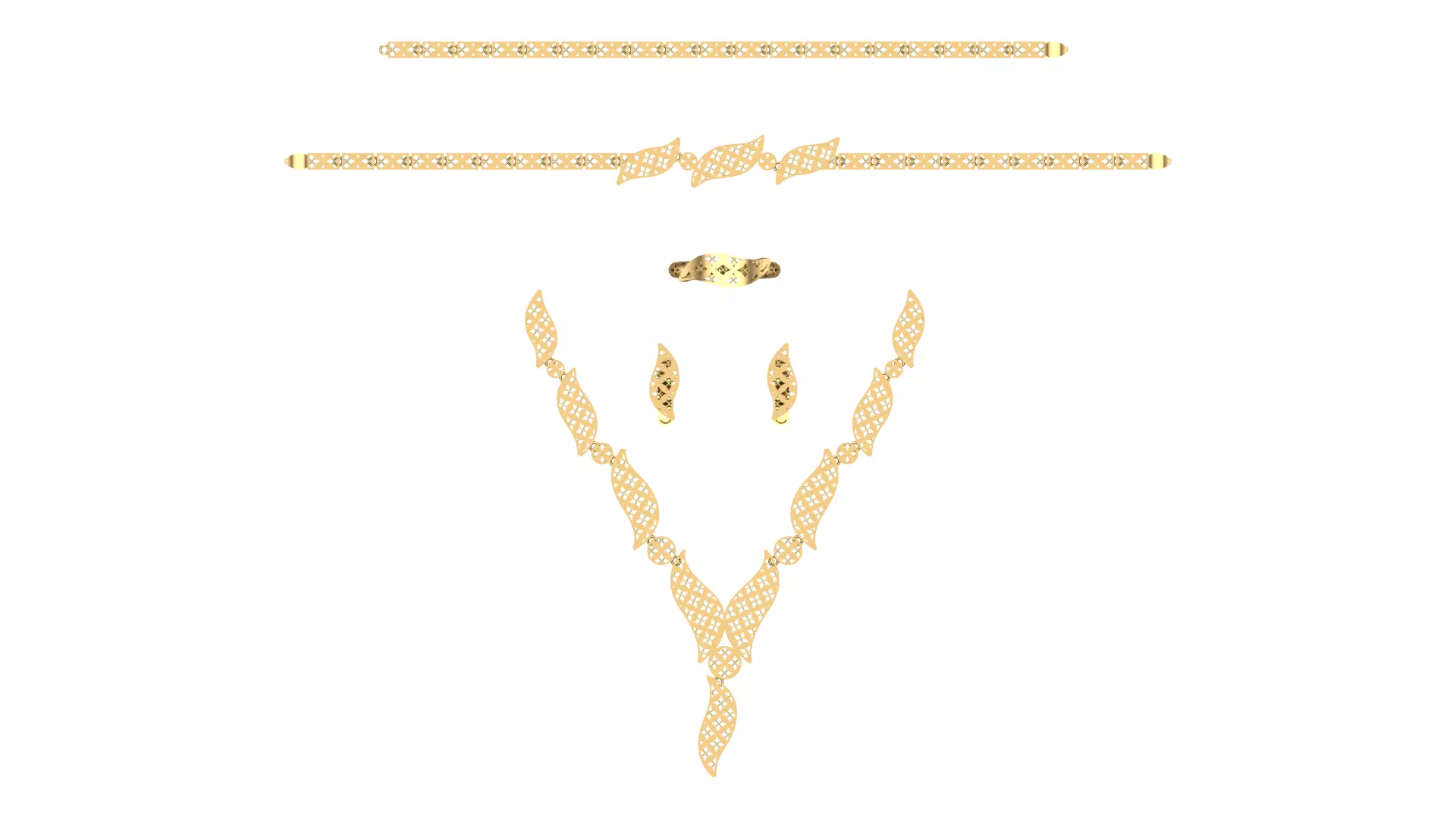 Lightweight Waterway Full Set - 3D Jewelry Model N03 - 14-16 gr 3D print model