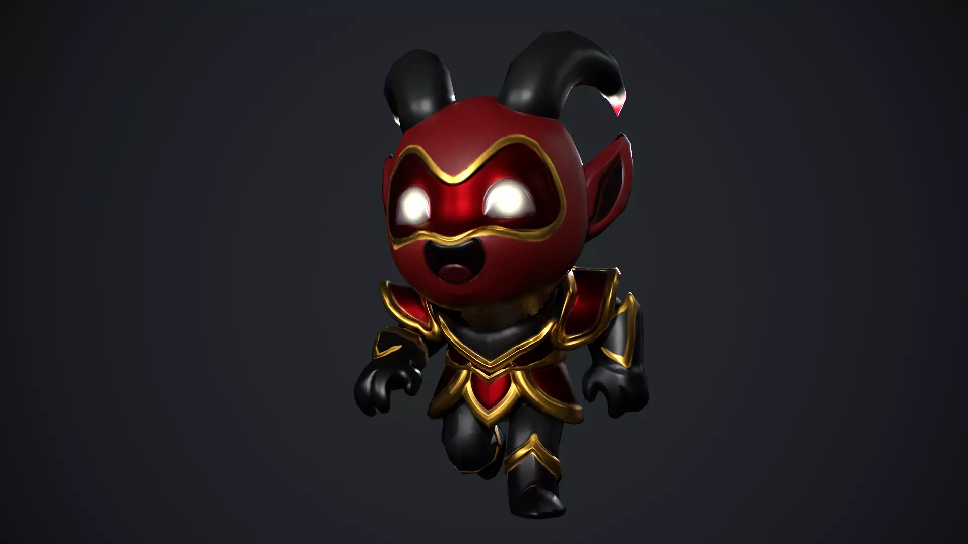 Devil Low Poly Low-poly 3D model_11