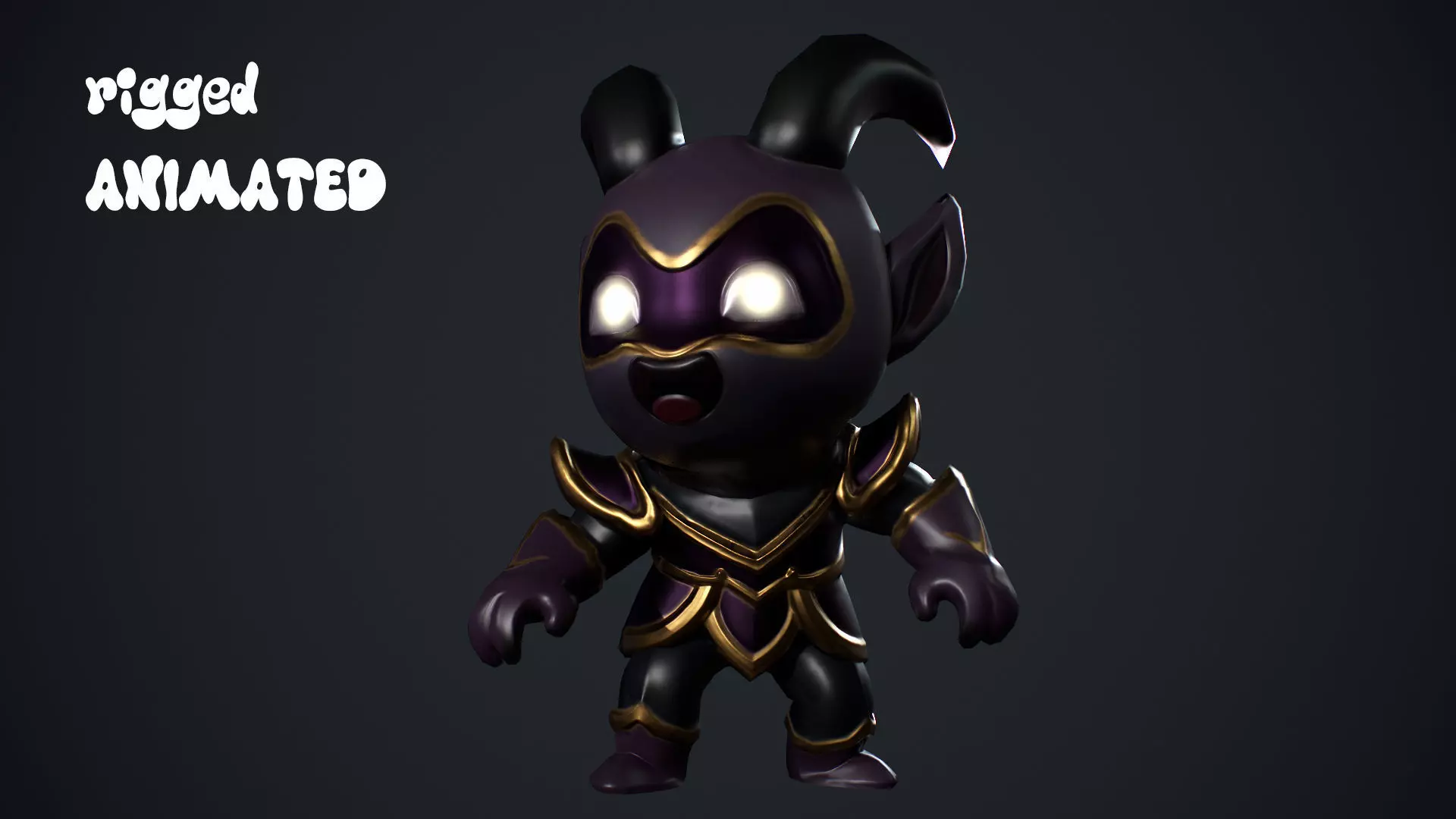 Devil Low Poly Low-poly 3D model_0