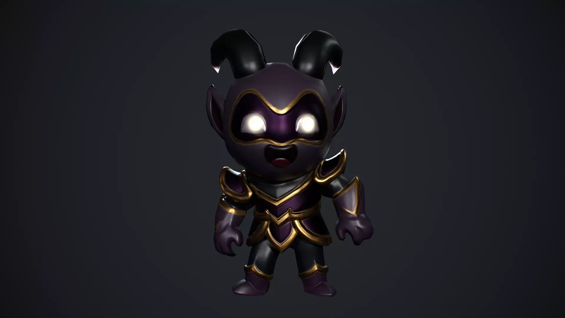 Devil Low Poly Low-poly 3D model_7