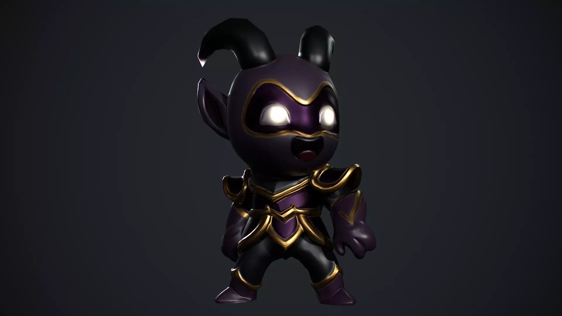 Devil Low Poly Low-poly 3D model_9
