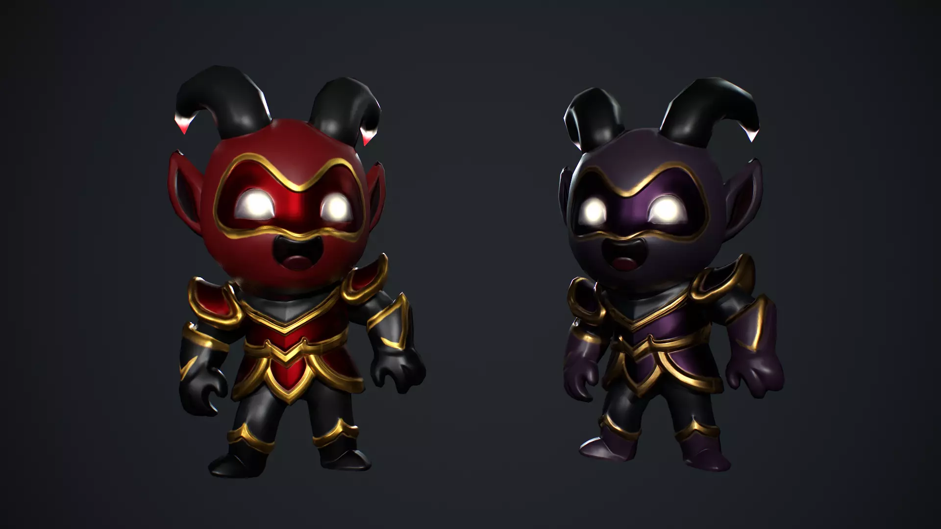 Devil Low Poly Low-poly 3D model_3