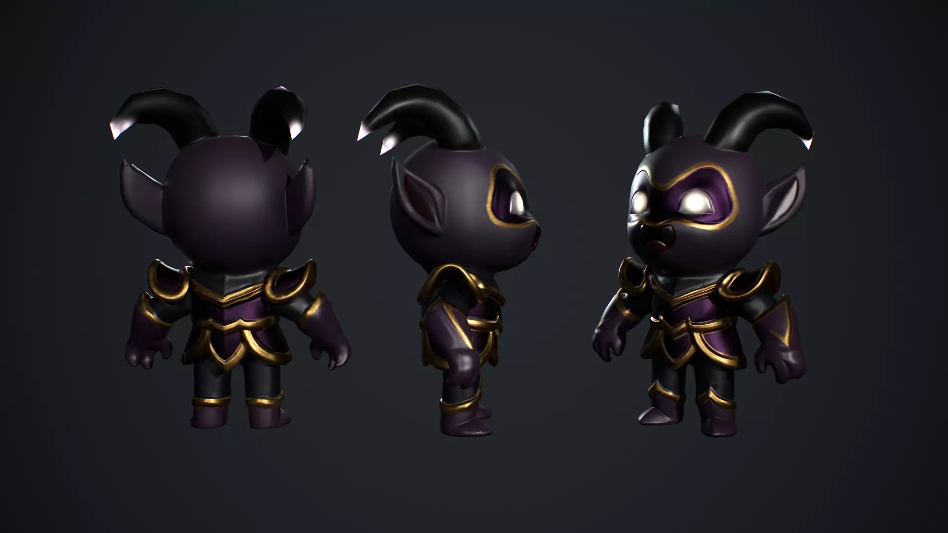 Devil Low Poly Low-poly 3D model_5