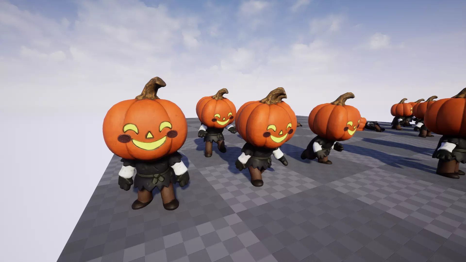 Cute Scarecrow Low Poly Low-poly 3D model_16