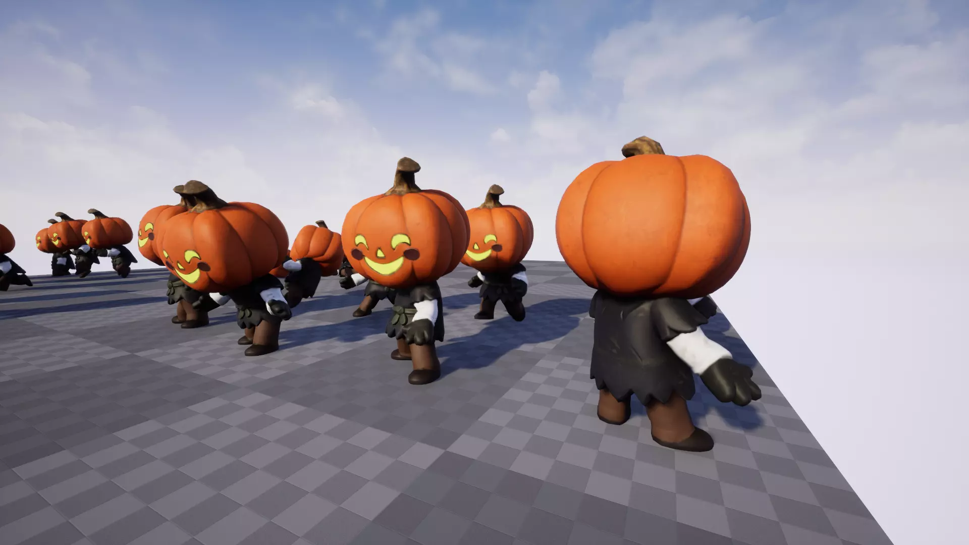 Cute Scarecrow Low Poly Low-poly 3D model_19
