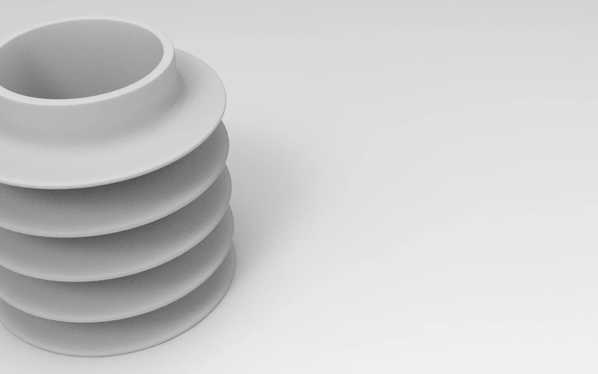 Halo Vase Low-poly 3D model_7