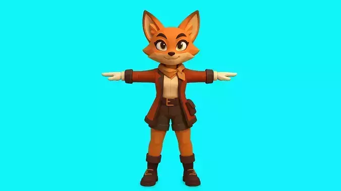 Fox Explorer 3D Character