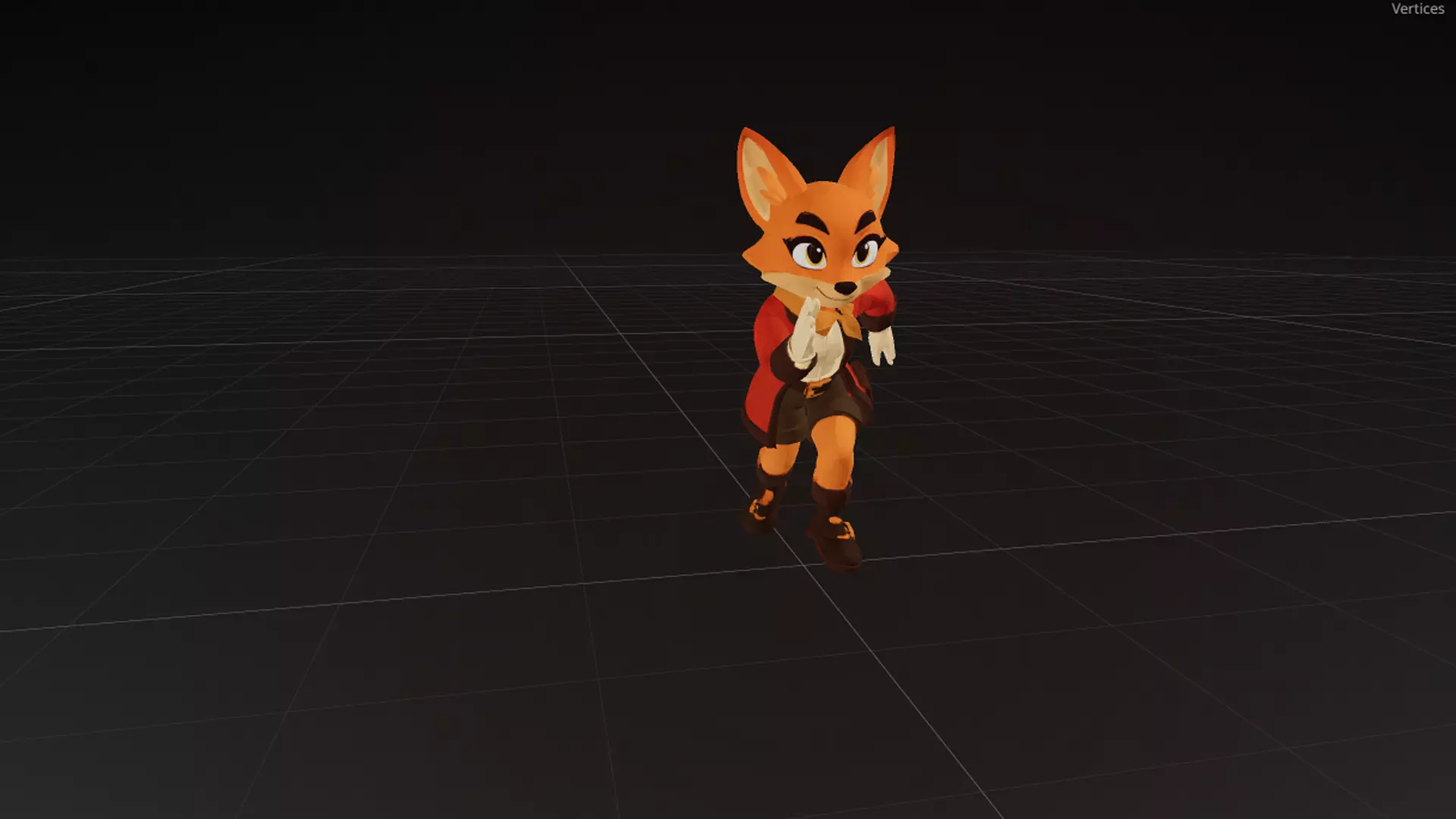 Fox Explorer 3D Character Low-poly 3D model_2