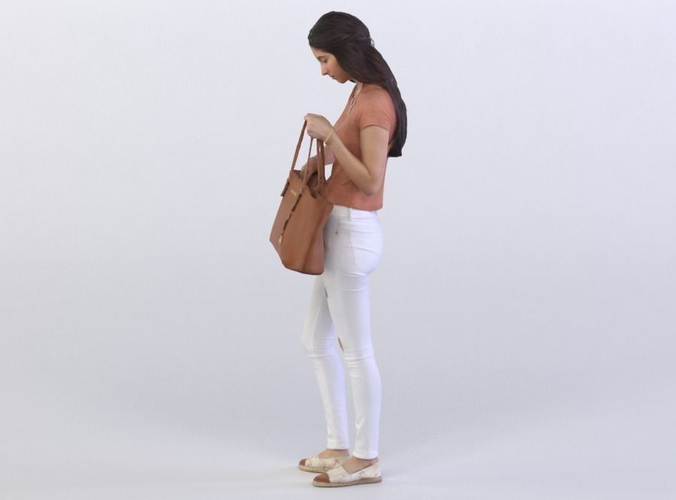 Belle 0311 Woman looking through her bag