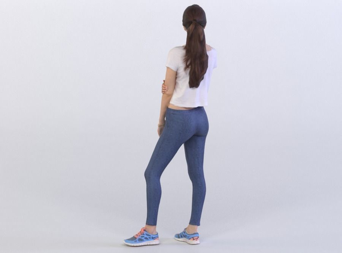 Belle 0313 Woman standing one arm crossed