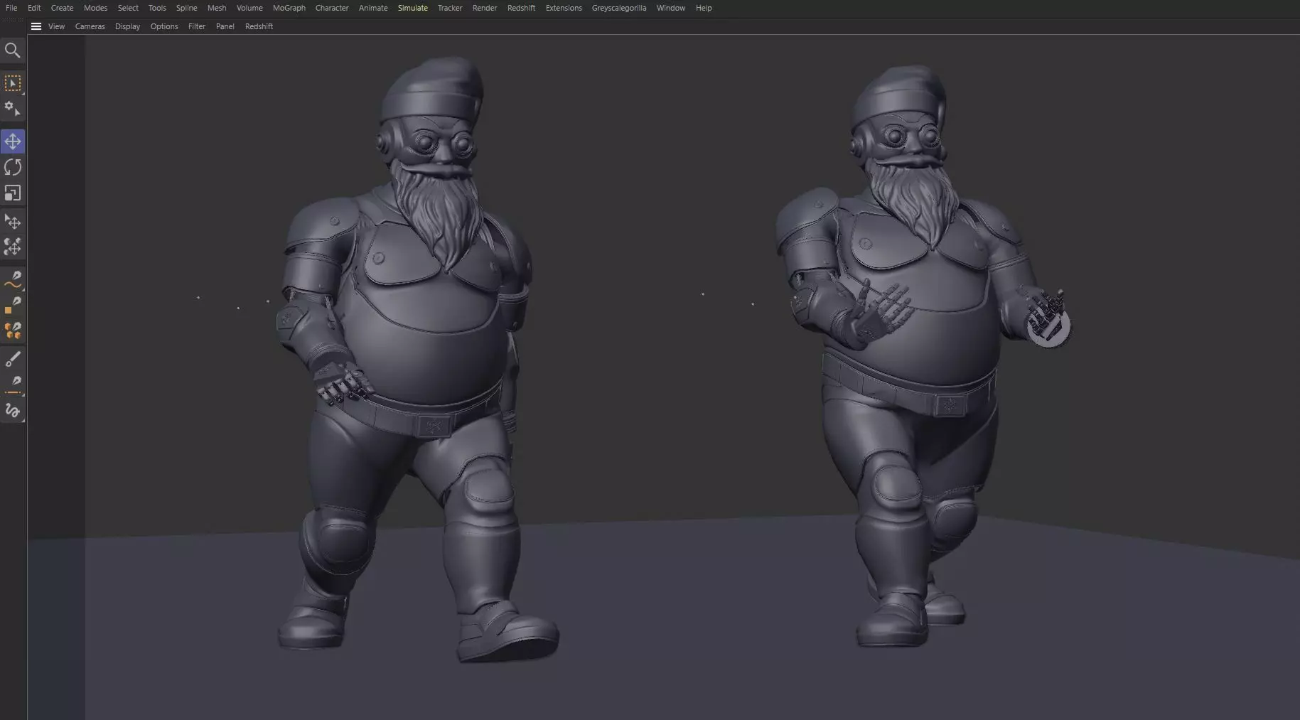 SANTA ROBOT CHRISTIMAS Low-poly 3D model_14