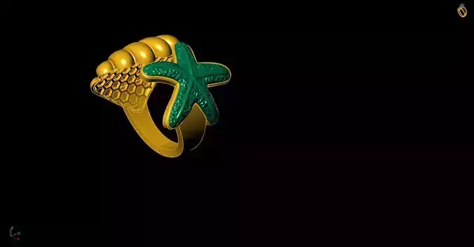 Shell  Star Ring