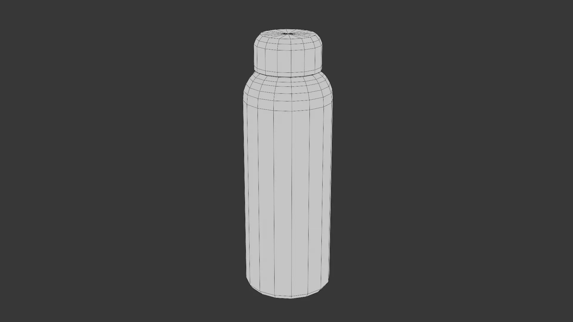 Pack de 8 Botellas de Plastico Low Poly Unid-02 Low-poly 3D model_14