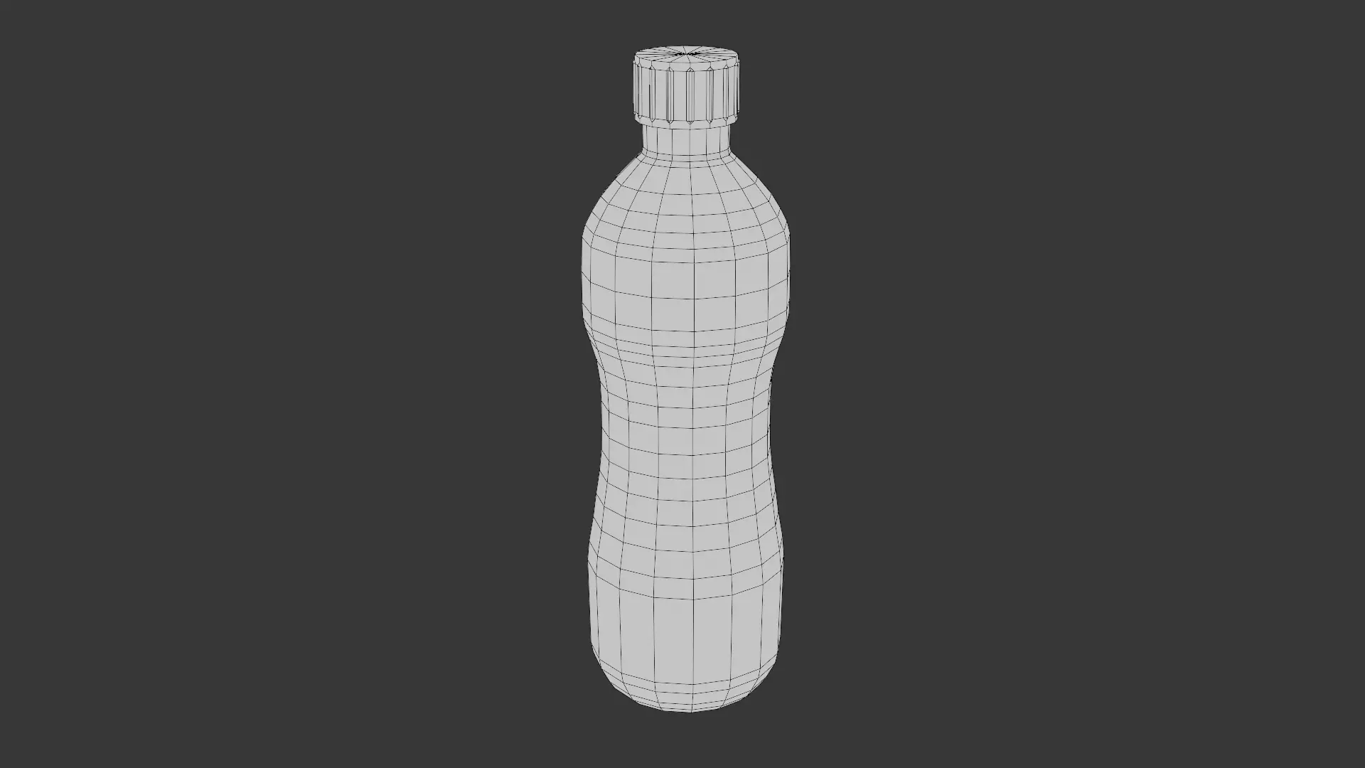 Pack de 8 Botellas de Plastico Low Poly Unid-02 Low-poly 3D model_4