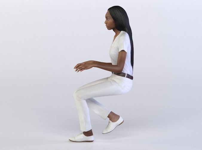 Ashley 0496 Woman sitting typing